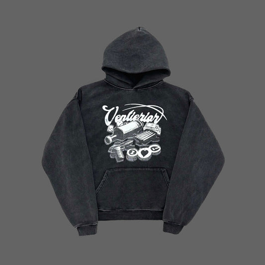 Washed Graphic Overhead Hoodie